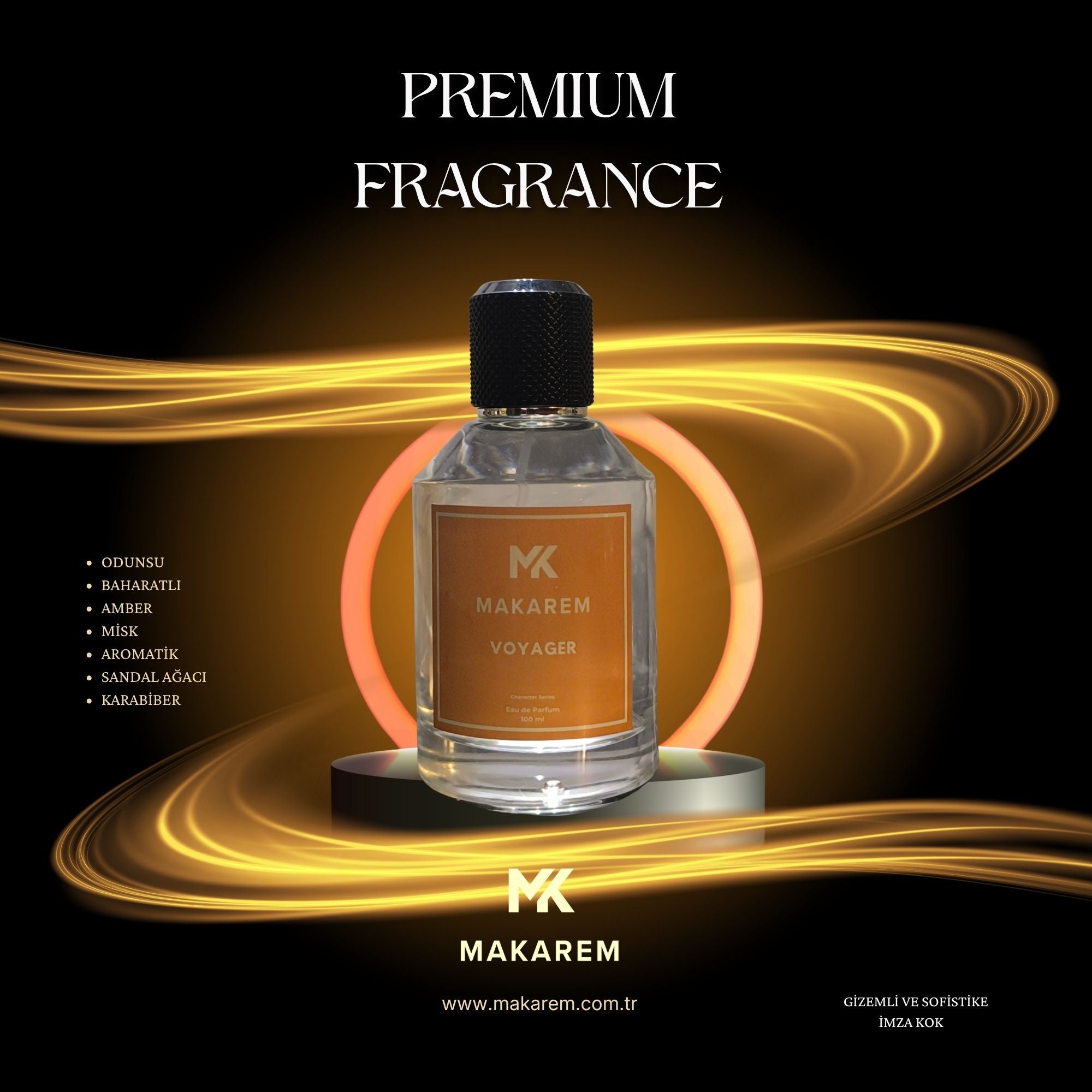 Makarem Voyager – Niş Erkek Parfümü | Gizemli ve Sofistike İmza Koku